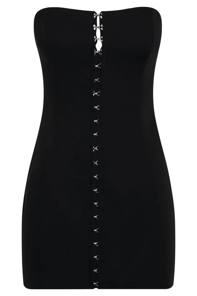 Meshki Mini Dresses Women Ornella Hook And Eye Mini Dress 8211 Black Black