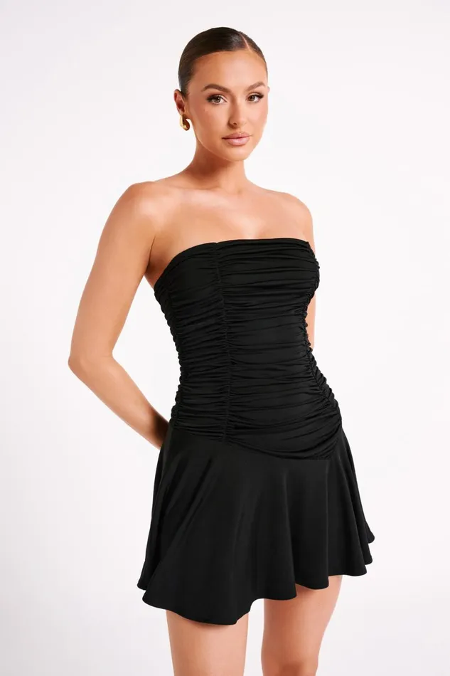 Meshki Mini Dresses Women Pedra Strapless Mini Dress 8211 Black Black
