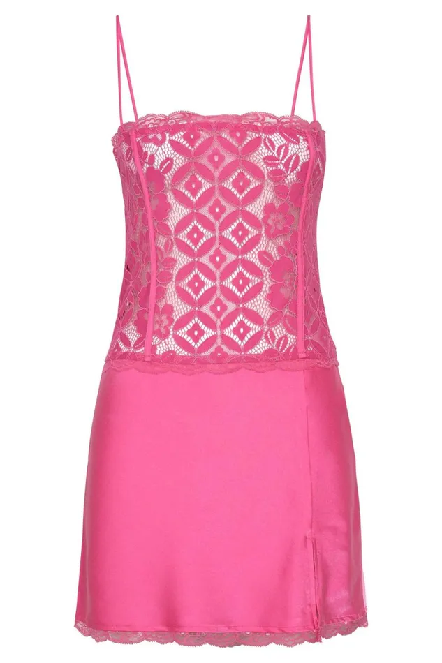 Meshki Mini Dresses Women Quincy Lace Mini Dress 8211 Bubblegum Pink Bubblegumpink Meshki Mini Dresses Women Quincy Lace Mini Dress 8211 Bubblegum Pink Bubblegumpink