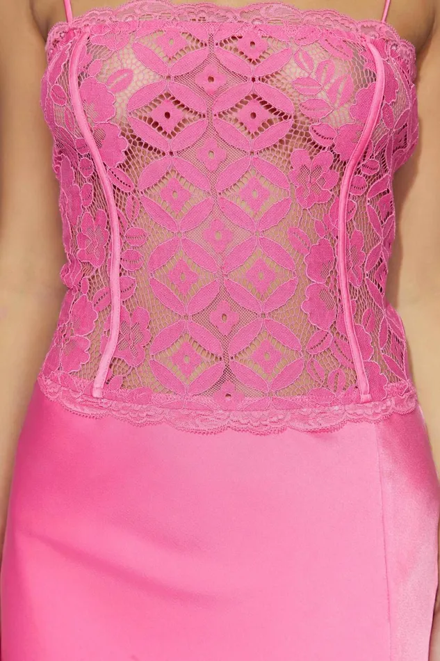 Meshki Mini Dresses Women Quincy Lace Mini Dress 8211 Bubblegum Pink Bubblegumpink Meshki Mini Dresses Women Quincy Lace Mini Dress 8211 Bubblegum Pink Bubblegumpink
