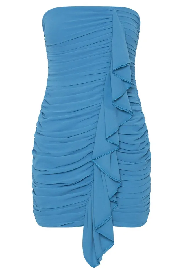 Meshki Mini Dresses Women Suzanna Ruched Mini Dress 8211 Marine Blue Marineblue Meshki Mini Dresses Women Suzanna Ruched Mini Dress 8211 Marine Blue Marineblue