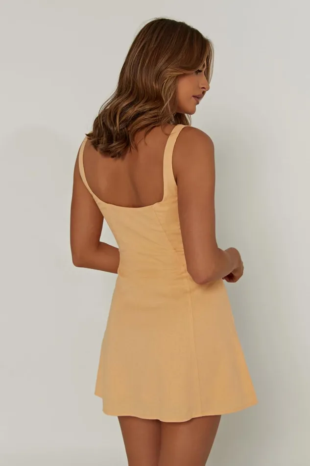 Meshki Mini Dresses Women Tandie Linen Flare Mini Dress 8211 Mango Mango