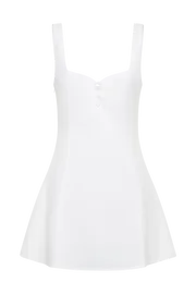 Meshki Mini Dresses Women Tandie Linen Flare Mini Dress 8211 White White