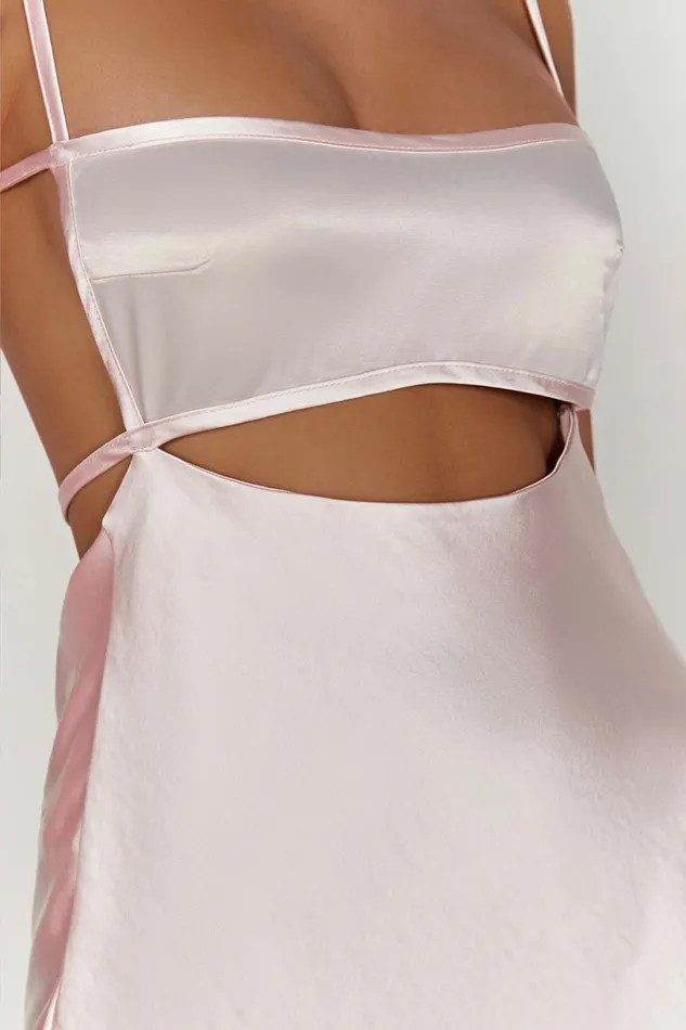 Meshki Mini Dresses Women Veda Two Tone Mini Dress 8211 Blush Pink Blushpink