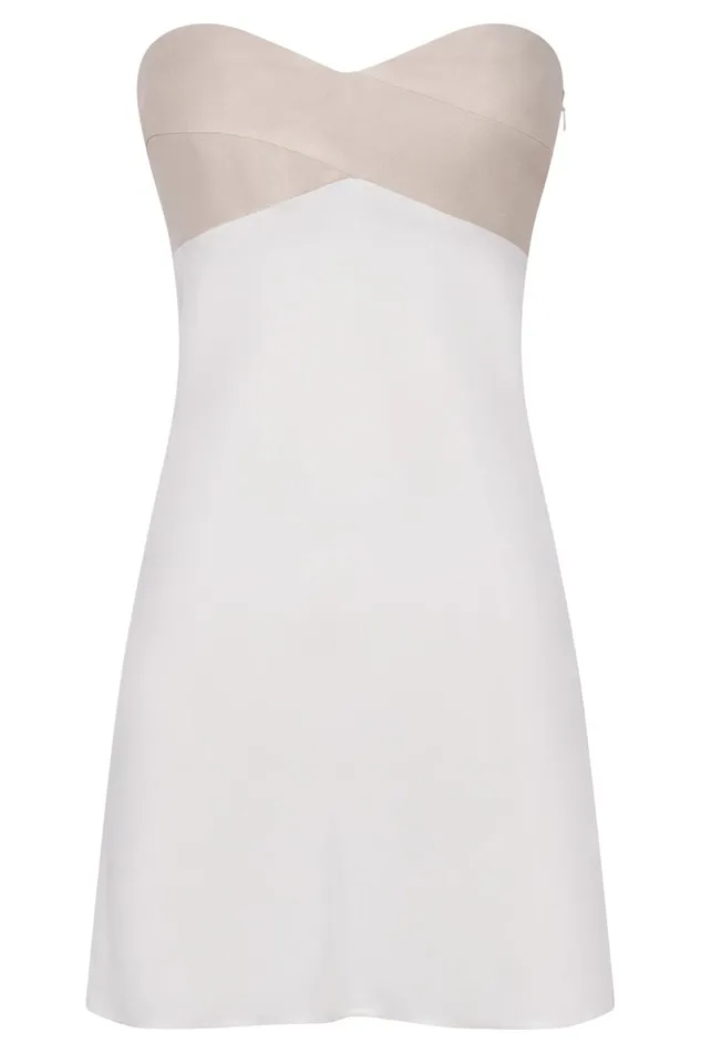 Meshki Mini Dresses Women Veronica Strapless Mini Dress 8211 Multi Bone Multibone