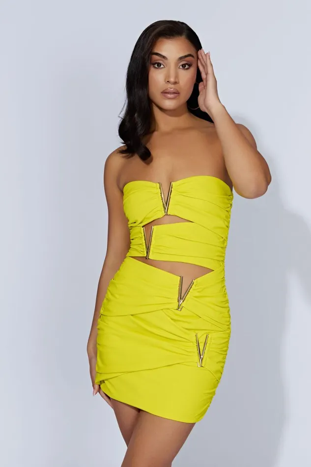 Meshki Mini Dresses Women Victorie VHardware Mini Dress 8211 Fresh Green Freshgreen Meshki Mini Dresses Women Victorie VHardware Mini Dress 8211 Fresh Green Freshgreen