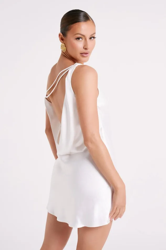 Meshki Mini Dresses Women Yvette Off Shoulder Mini Dress 8211 White White