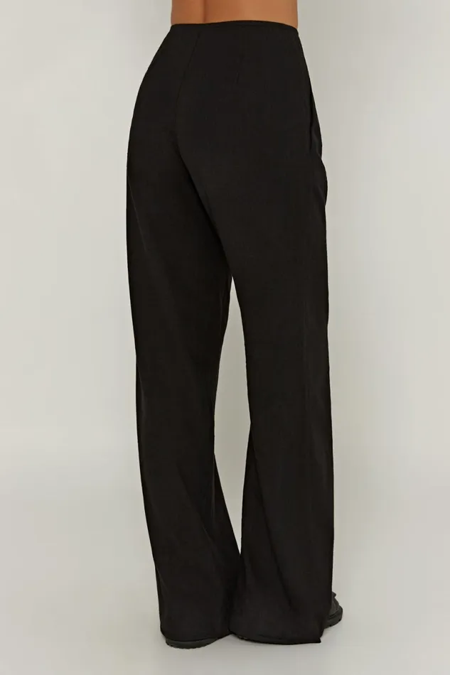 Meshki Pants Women Adina Linen Pant 8211 Black Black