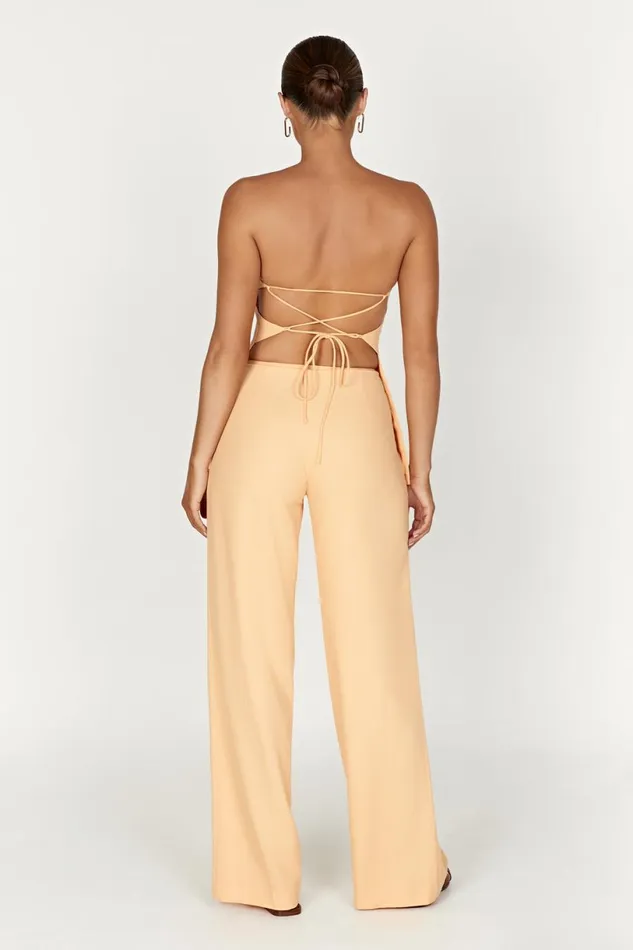 Meshki Pants Women Adina Linen Pant 8211 Mango Mango