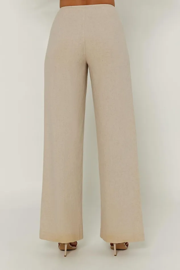 Meshki Pants Women Adina Linen Pant 8211 Natural Natural