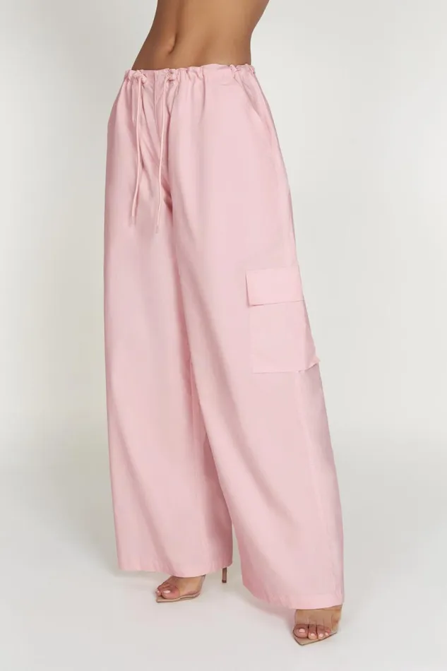 Meshki Pants Women Amara Parachute Pants 8211 Baby Pink Babypink