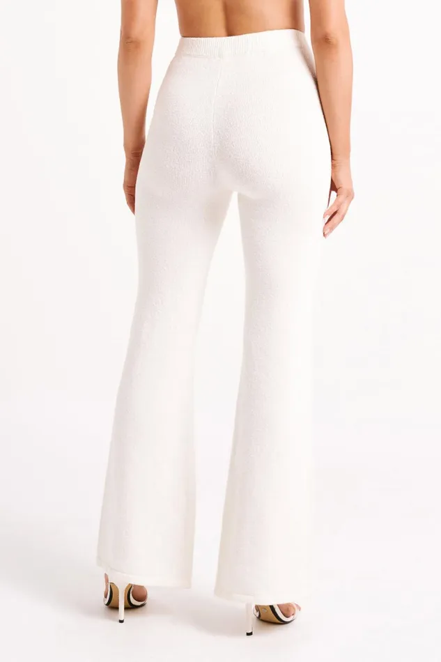 Meshki Pants Women Angelina Knit Pants 8211 Ivory Ivory