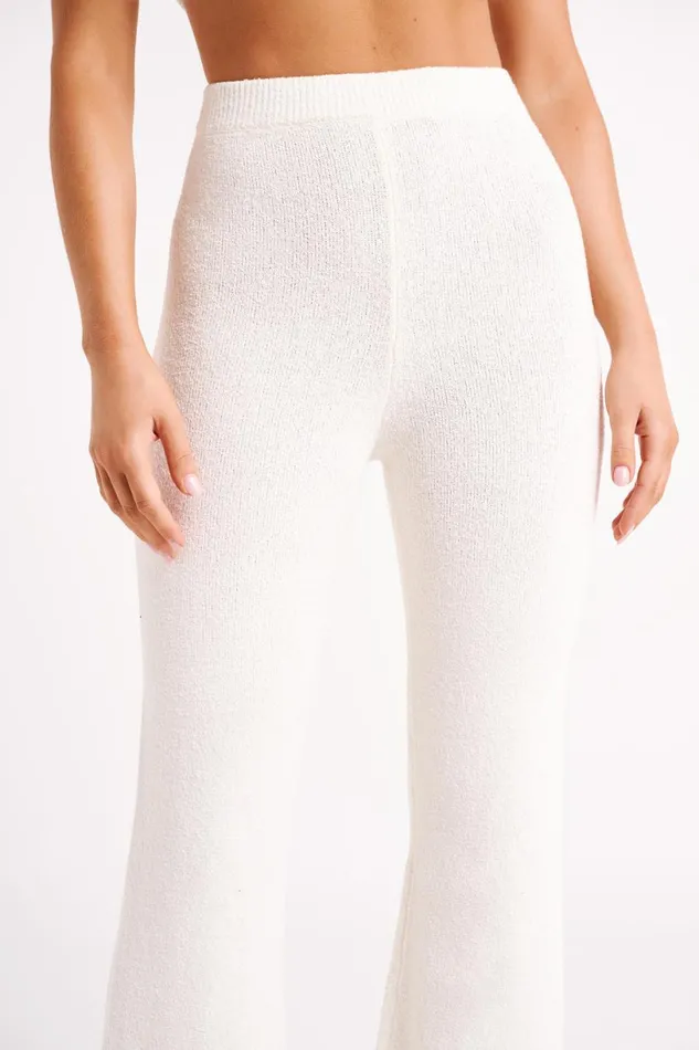 Meshki Pants Women Angelina Knit Pants 8211 Ivory Ivory