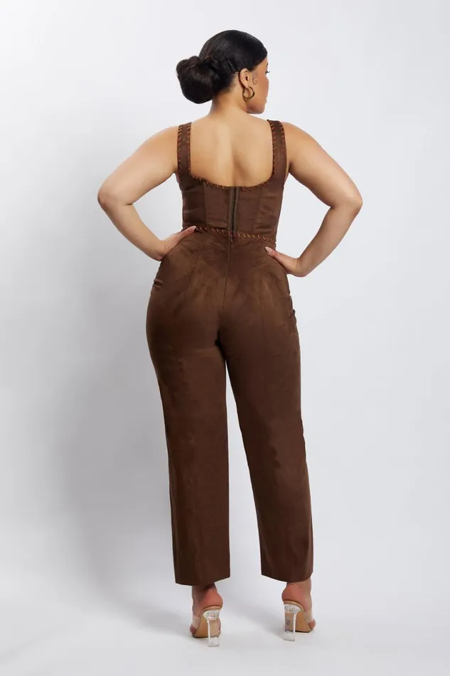 Meshki Pants Women Audrey Suede Wideleg Pants 8211 Chocolate Chocolate Meshki Pants Women Audrey Suede Wideleg Pants 8211 Chocolate Chocolate