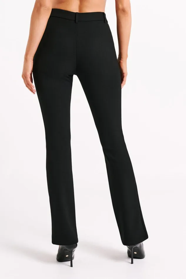 Meshki Pants Women Charlotte Crepe Long Pants 8211 Black Black