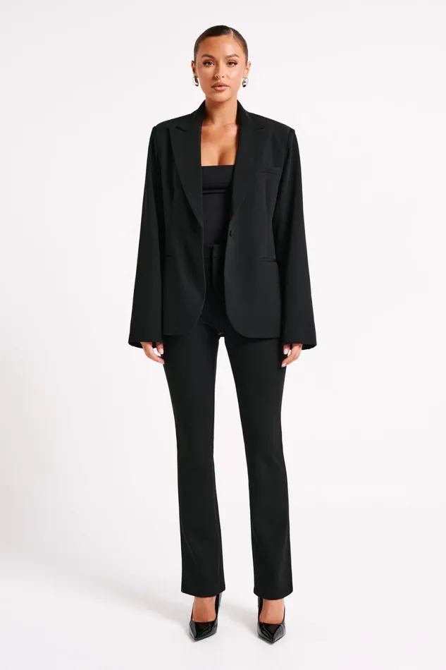 Meshki Pants Women Charlotte Crepe Long Pants 8211 Black Black