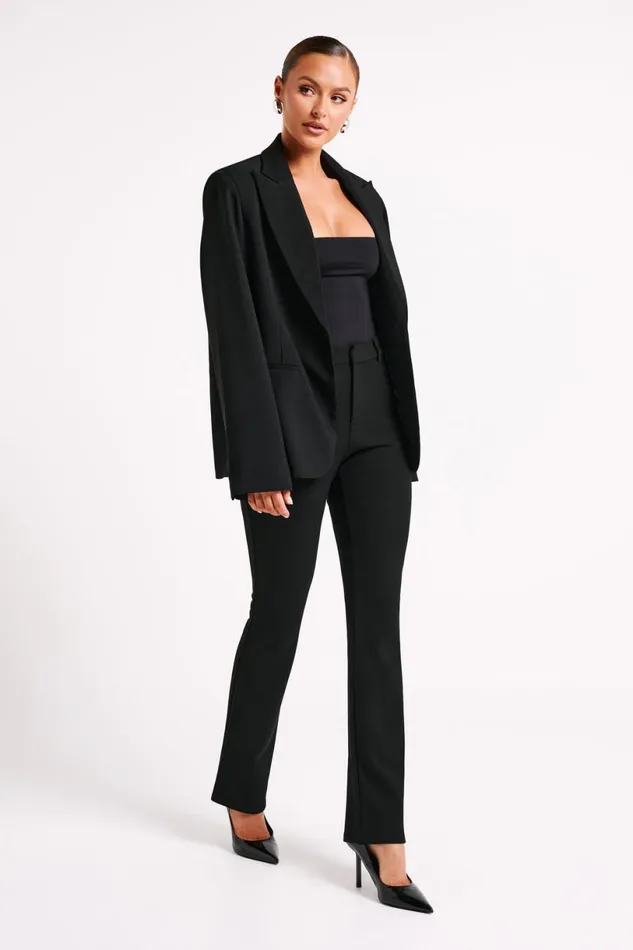 Meshki Pants Women Charlotte Crepe Long Pants 8211 Black Black