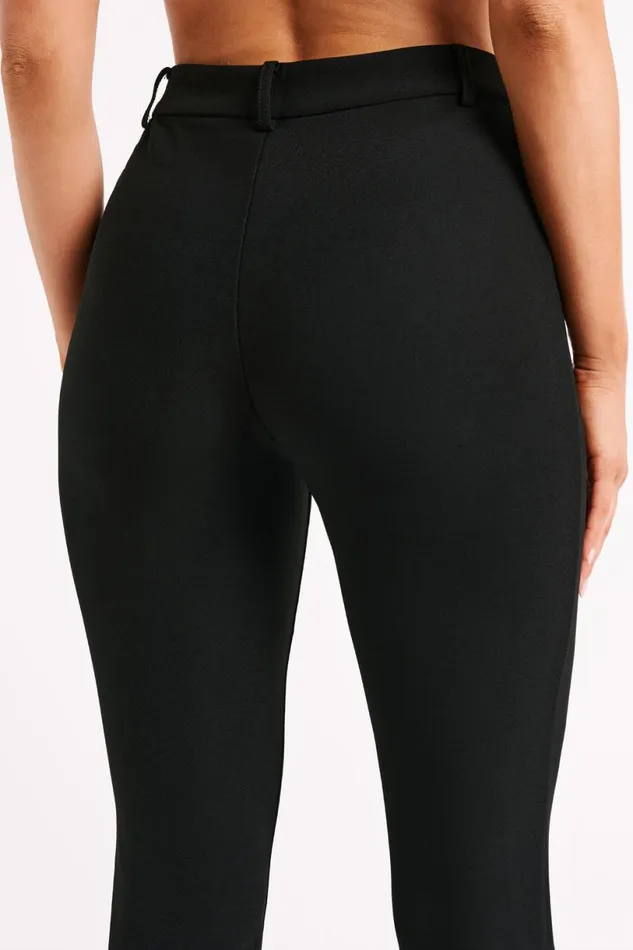 Meshki Pants Women Charlotte Crepe Long Pants 8211 Black Black