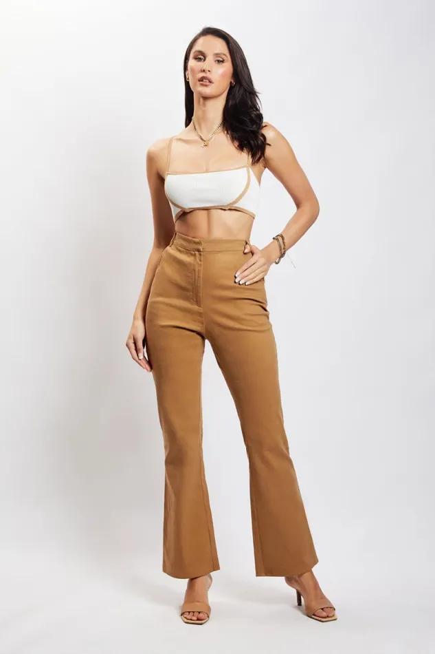 Meshki Pants Women Cindy Flare Pants 8211 Camel Camel Meshki Pants Women Cindy Flare Pants 8211 Camel Camel