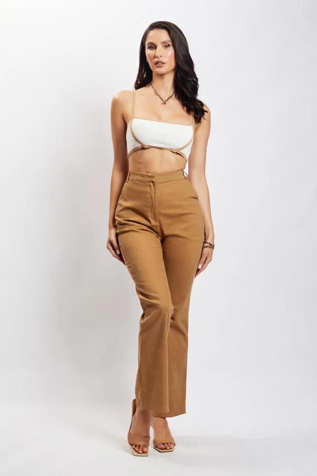 Meshki Pants Women Cindy Flare Pants 8211 Camel Camel Meshki Pants Women Cindy Flare Pants 8211 Camel Camel