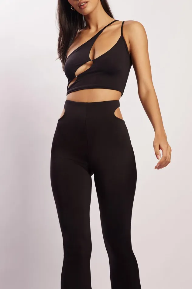 Meshki Pants Women Harley High Waisted Thong Cutout Pants 8211 Black Black Meshki Pants Women Harley High Waisted Thong Cutout Pants 8211 Black Black