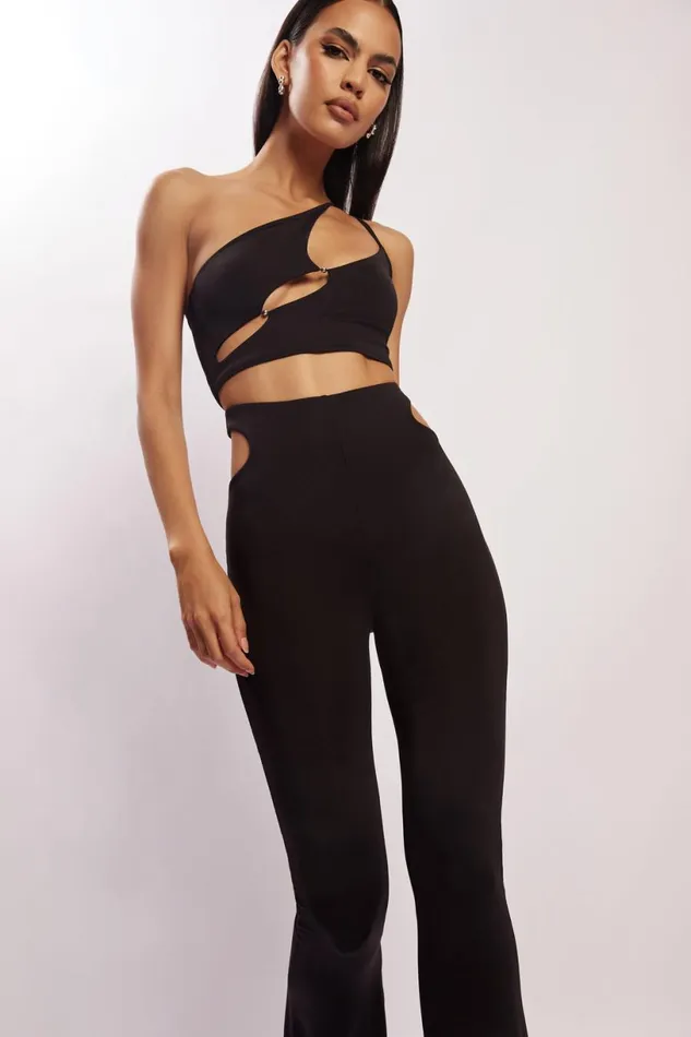 Meshki Pants Women Harley High Waisted Thong Cutout Pants 8211 Black Black Meshki Pants Women Harley High Waisted Thong Cutout Pants 8211 Black Black