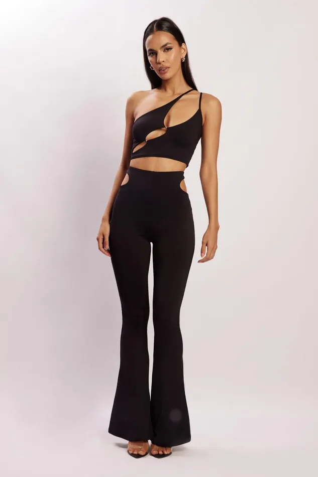 Meshki Pants Women Harley High Waisted Thong Cutout Pants 8211 Black Black Meshki Pants Women Harley High Waisted Thong Cutout Pants 8211 Black Black