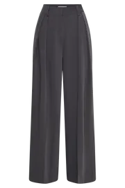 Meshki Pants Women Jemima Straight Leg Pants 8211 Charcoal Charcoal