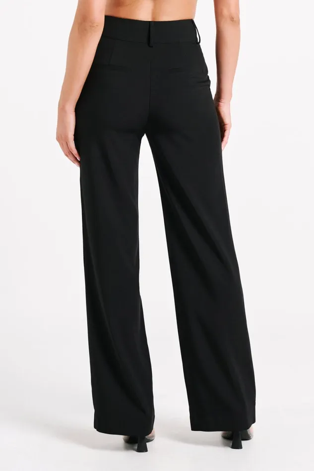 Meshki Pants Women Lisa High Waist Suiting Trousers 8211 Black Black Meshki Pants Women Lisa High Waist Suiting Trousers 8211 Black Black