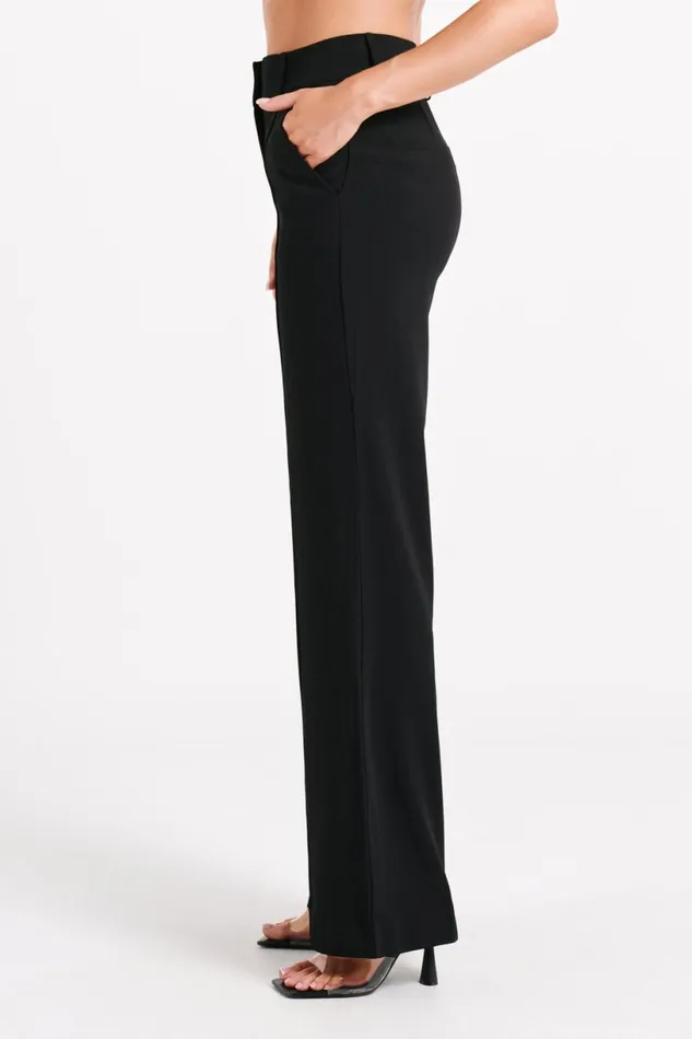 Meshki Pants Women Lisa High Waist Suiting Trousers 8211 Black Black Meshki Pants Women Lisa High Waist Suiting Trousers 8211 Black Black