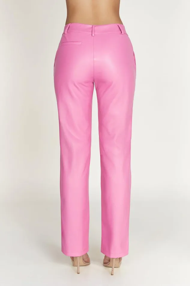 Meshki Pants Women Matilda Slouchy Low Rise Faux Leather Pant 8211 Rose Pink Rosepink Meshki Pants Women Matilda Slouchy Low Rise Faux Leather Pant 8211 Rose Pink Rosepink
