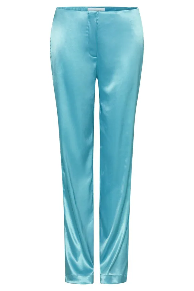 Meshki Pants Women Nicolette Low Rise Satin Pants 8211 Aquamarine Aquamarine Meshki Pants Women Nicolette Low Rise Satin Pants 8211 Aquamarine Aquamarine