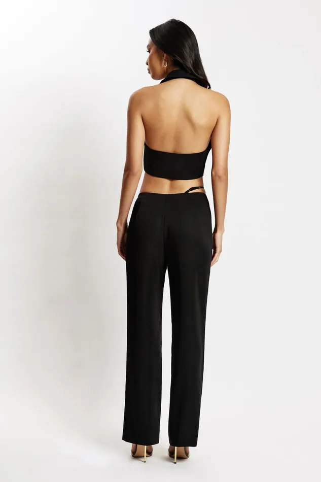 Meshki Pants Women Semara Low Rise Straight Leg Pant 8211 Black Black Meshki Pants Women Semara Low Rise Straight Leg Pant 8211 Black Black