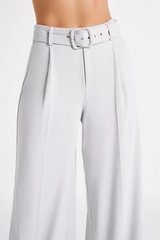 Meshki Pants Women Tenley Wide Leg Suiting Pants 8211 Ice Grey Icegrey