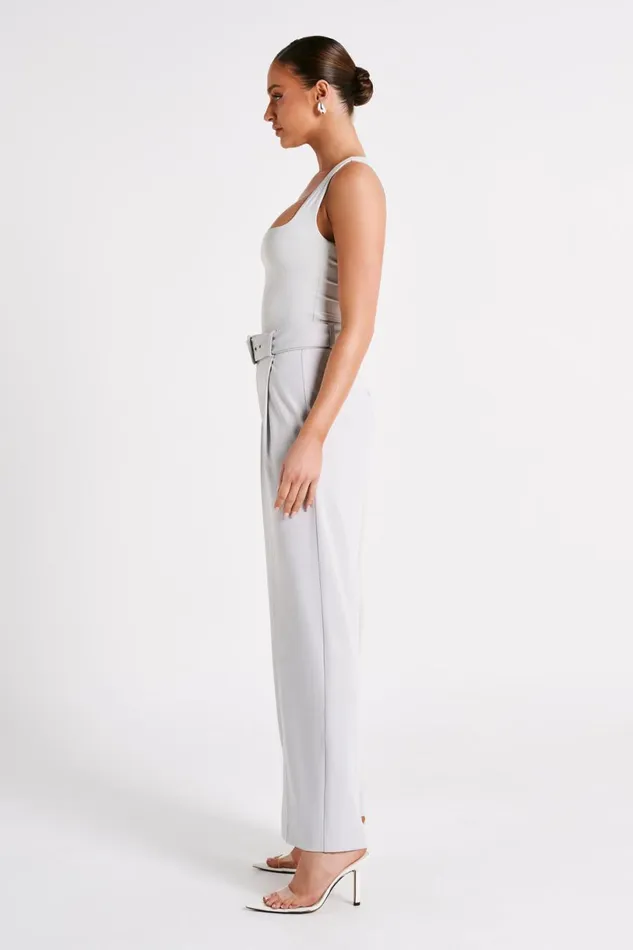 Meshki Pants Women Tenley Wide Leg Suiting Pants 8211 Ice Grey Icegrey
