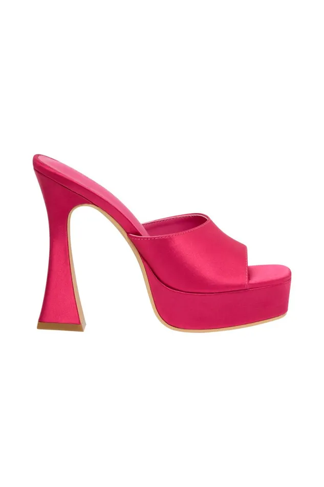 Meshki Shoes Women Mikaela Satin Platform Heels 8211 Pink Pink Meshki Shoes Women Mikaela Satin Platform Heels 8211 Pink Pink
