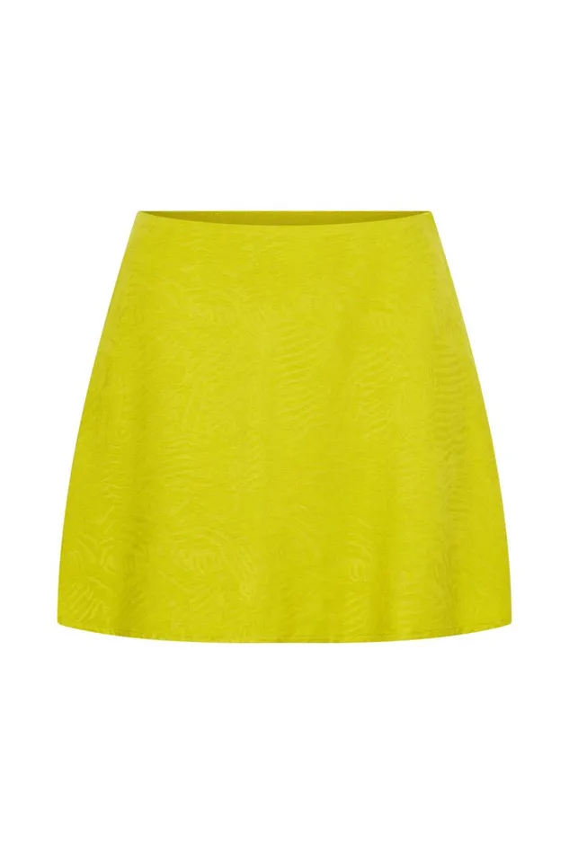 Meshki Skirts Women Annalise Satin A Line Mini Skirt 8211 Chartreuse Chartreuse Meshki Skirts Women Annalise Satin A Line Mini Skirt 8211 Chartreuse Chartreuse