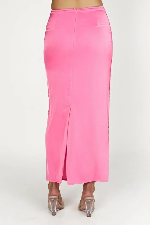 Meshki Skirts Women Bellamy Lace Maxi Skirt 8211 Bubblegum Pink Bubblegum Pink Meshki Skirts Women Bellamy Lace Maxi Skirt 8211 Bubblegum Pink Bubblegum Pink