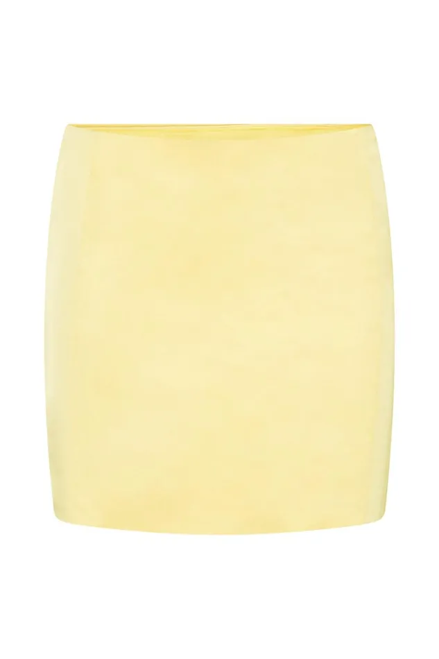 Meshki Skirts Women Briony Low Rise Mini Skirt 8211 Lemon Lemon Meshki Skirts Women Briony Low Rise Mini Skirt 8211 Lemon Lemon