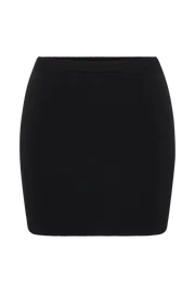 Meshki Skirts Women Carol Knit Mini Skirt 8211 Black Black