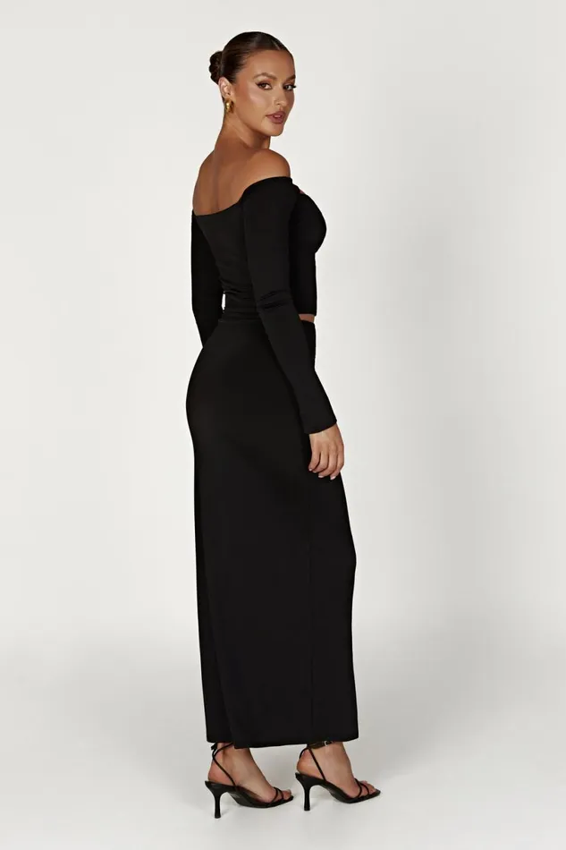 Meshki Skirts Women Ceri Maxi Twist Skirt 8211 Black Black