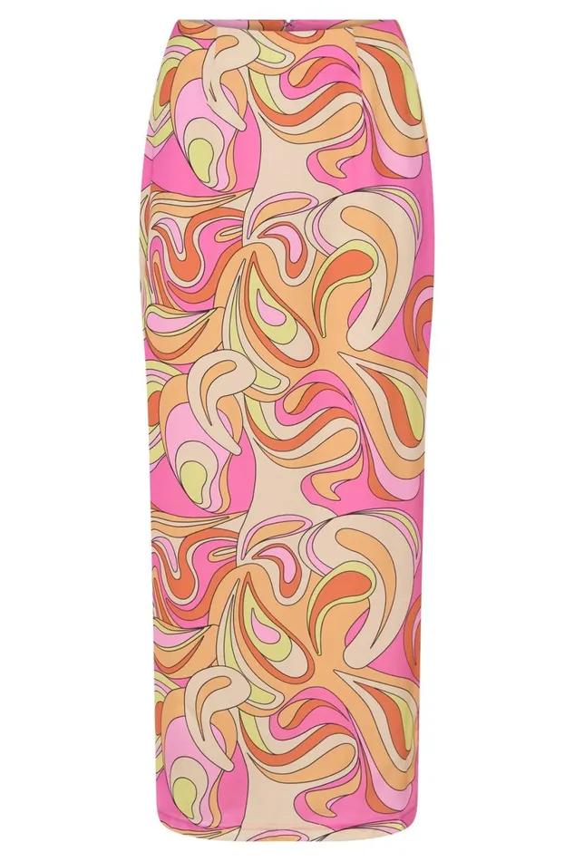 Meshki Skirts Women Frankie Two Tone Satin Maxi Skirt 8211 Psychedelic Print Psychedelicprint Meshki Skirts Women Frankie Two Tone Satin Maxi Skirt 8211 Psychedelic Print Psychedelicprint