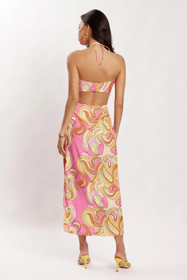 Meshki Skirts Women Frankie Two Tone Satin Maxi Skirt 8211 Psychedelic Print Psychedelicprint Meshki Skirts Women Frankie Two Tone Satin Maxi Skirt 8211 Psychedelic Print Psychedelicprint