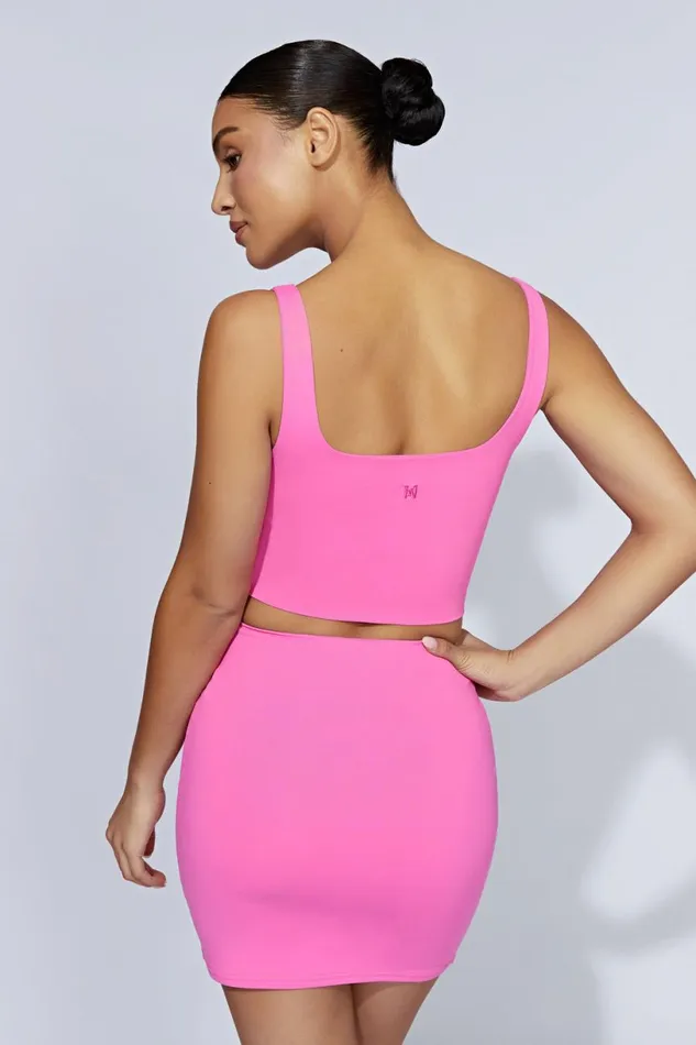 Meshki Skirts Women Kara Ruched Front Mini Skirt 8211 Bubblegum Pink Bubblegumpink Meshki Skirts Women Kara Ruched Front Mini Skirt 8211 Bubblegum Pink Bubblegumpink