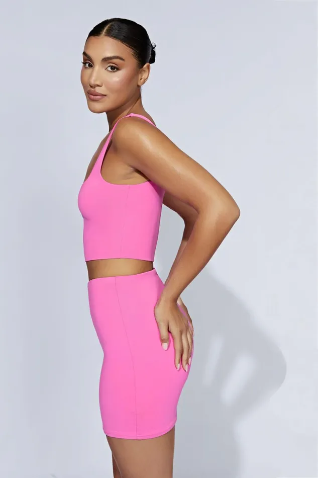 Meshki Skirts Women Kara Ruched Front Mini Skirt 8211 Bubblegum Pink Bubblegumpink Meshki Skirts Women Kara Ruched Front Mini Skirt 8211 Bubblegum Pink Bubblegumpink