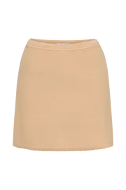 Meshki Skirts Women Kyra Waffle Mini Skirt 8211 Apricot Apricot