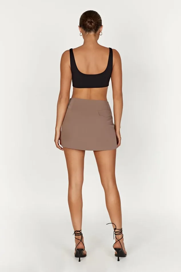 Meshki Skirts Women Malika Suiting Mini Skirt 8211 Coco Coco