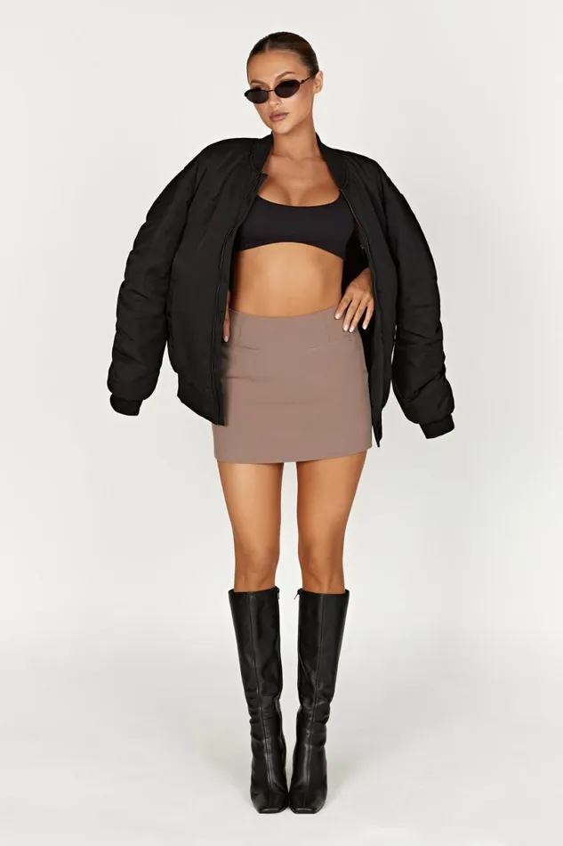 Meshki Skirts Women Malika Suiting Mini Skirt 8211 Coco Coco