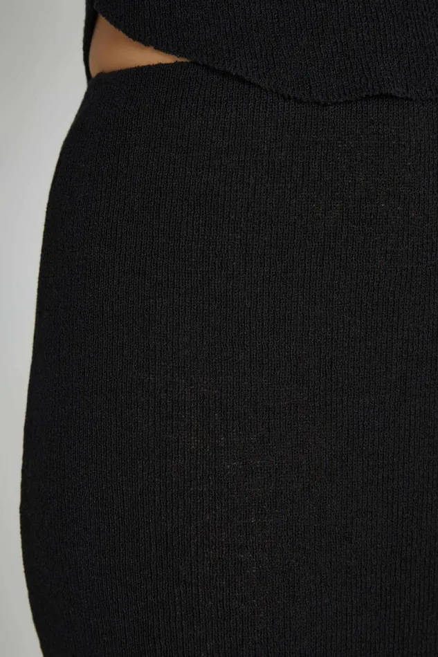 Meshki Skirts Women Maribelle Knit Maxi Skirt 8211 Black Black
