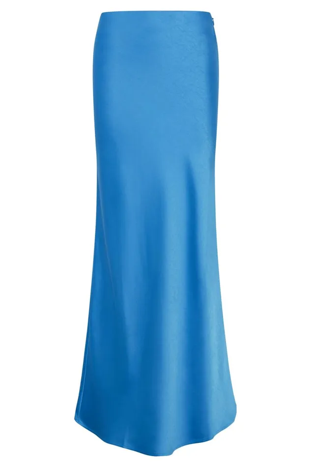 Meshki Skirts Women Missy Maxi Satin Skirt 8211 Azure Blue Azureblue Meshki Skirts Women Missy Maxi Satin Skirt 8211 Azure Blue Azureblue